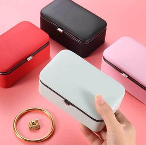 Wholesale travel jewelry storage for sale - Group buy Jewelry Box Portable Travel Storage Boxes Organizer PU Leather Display Storage Case Necklace Earrings Ring Jewelry Holder Gift Box YL204