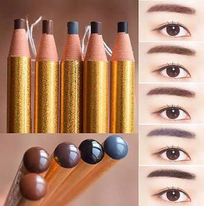 Wholesale sale tattoo supplies for sale - Group buy 6pcs Tattoo Supplies Eyebrow Pencil Brown Permanent Makeup Cosmetic Long lasting Waterproof Microblading Eyebrow Pencil for Sale
