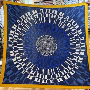 135CM İpek Kaşmir Eşarp Kadın El Haddelenmiş Şallar H Harfleri Baskı Kare Eşarplar Sarar Bayan Bandana Büyük Başörtüsü Kadın Fular 211.227