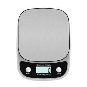 10 kg / 1G LCD Elektroniczny Wagi kuchni Bilans gospodarstwa domowe Mechnik Narzędzie Narzędzie Digital Stainless Digital Ważąco Waga Żywność G OZ ML Y200328