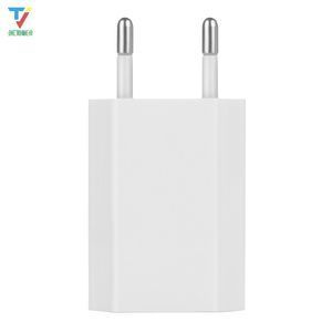 Wholesale travel plug europe resale online - 300pcs European standard charging head EU plug USB power supply home wall charger adapter for iPhone X travel power charging adapter