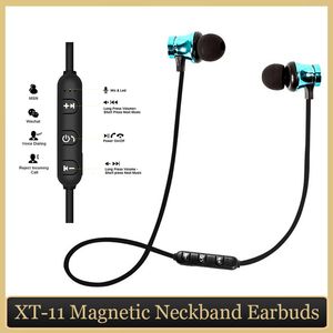 Cuffie magnetiche Bluetooth XT-11 Auricolari sportivi da corsa Auricolari wireless in-ear BT4.0 Vari colori per telefoni cellulari MP3 MP4 con scatola