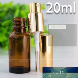 Factory Price 20ml Refillable Spray Bottle Essential oil Perfume Empty Atomizer Makeup Spray Bottles With Black Gold Silver Cap