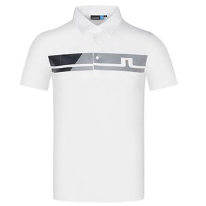 Spring Summer New Men Short Sleeve Golf T Shirt White or Black Sports Clothes Outdoor Leisure Golf Shirt S-XXL in Choice Free shipping