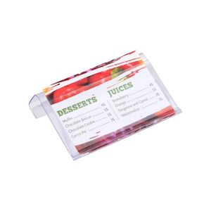 Clear Plastic Sign Holders Basket Labels Clip on Baskets Wire Shelf Carton Box Retail Merchandise Price Display Ticket Holder