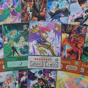 24 pz/set Harpie Lady Famiglia Stile Anime Carte di Carta Yugioh Arpia Archetipo Serie Cyber Slash HarpieLady OCG Bird Ragazze Orica G220311