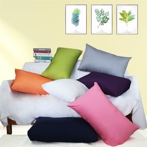 Full Cotton Body Pillow Case Twill Plain Long case 50x70 Large Size Sofa Bed Cushion Cover Nordic Home Fall Decor 220217