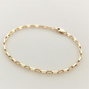 Bracelet à chaîne fourré en or 14k bijoux à la main Boho Charms s vintage anklets pour femmes cadeau de demoiselle d'honneur 220309