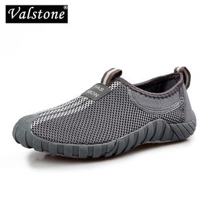 Valstone Casual Erkek Plaj Loafer'lar Yaz Moda Mesh Çift Loafer'lar Açık Nefes Yumuşak Kadın Ayakkabı Slip-On