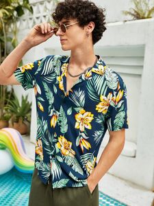 Men Tropical Print Shirt z7zm#
