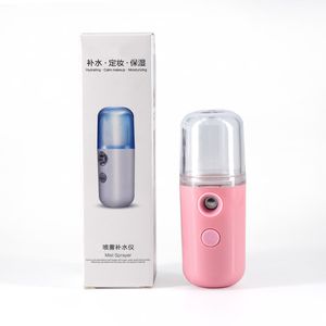 DHL FREE 30ml Mist Sprayer Portable Mini Handheld Summer Moisturing Facial Steamer Face Steamer Humidifier Spray Beauty Skin Care