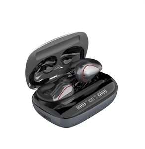 T20 Redukcja hałasu LED Wyświetlacz mocy HIFI Bass Dźwięk Darmowe Tws Prawdziwe Bezprzewodowe Stereo Sport Running Auriculares Ear Hook Head