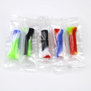 Mini-Silikon-Gelenkhalter mit Einzelverpackung, Einweg-Rauchfilter-Mundspitzen für Kegelrollen, Rollenpapier, Tabakzubehör