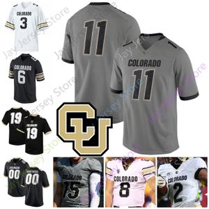 Custom Colorado Buffaloes Football Jersey NCAA College Sam Noyer Jarek Broussard Brady Russell Dimitri Stanley Maurice Bell Mustafa Johnson