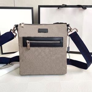 Bestseller Borsa a tracolla da uomo in pelle bovina Casual Borse a busta di grande capacità Plain Letter Soft Canvas Flap Singolo interno Tasca con cerniera Viaggio Outdoor MM Marrone Nero