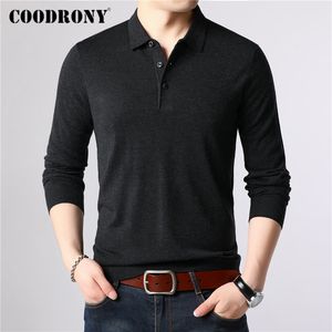 Ramadeira da marca de caodronia homens clássico casual colarinho colarinho puxar homme algodão lã pulôver homens outono inverno suéter suave 91084 201123