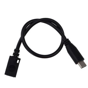 Svart typ C USB 3,1 manlig till 5 pin mini USB kvinnlig laddningsdatakabel