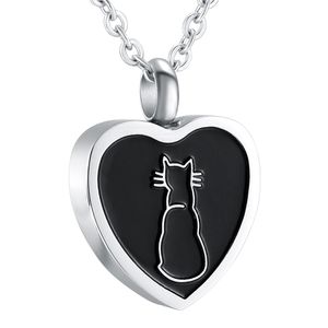 Pet Cremation Jewelry for Ashes Stainless Steel Keepsake Pendant Holder Ashes Memorial Funeral Urn Necklace for Men Women