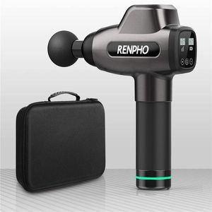 RENPHO Massage Gun C3 Deep Tissue Muscle Massager Powerful Percussion Massager Handheld with Portable Case for Home Gym Workouts US a11