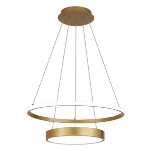 2 Circle Ring Pendant Lamp Modern matsal Kontors minimalistisk inredning hängande ljus nordiska led metallbelysningsarmaturer ny ankomst