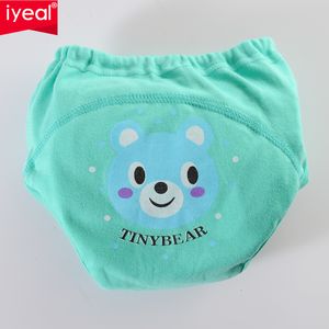 Iyeal Yüksek Kalite Bebek Bezi Kullanımlık Bebek Bezi Bezi Bezi Toddler Kız Erkek Su Geçirmez Pamuk Lazımlık Eğitim Pantolon 8 adet / grup 201117