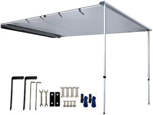 2 M Retractable vattentät tak tält camper markis för fordon SUV Overland Offroad bil tält
