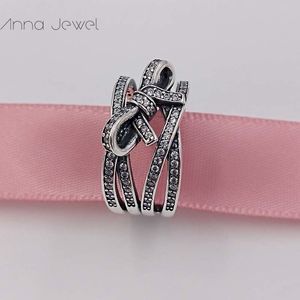 Aesthetic jewelry making wedding boho style engagement Delicate Sentiments Pandora Rings for women men couple finger ring sets birthday Valentine gifts 190995CZ
