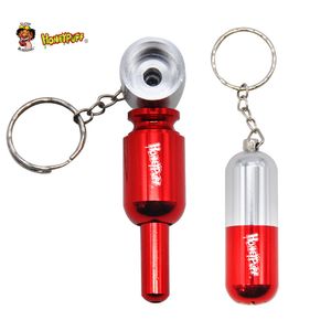 Honeypuff alumínio fumar erva tubulação 72mm tigela de metal metal tubos tubos de erva mini mão colher acessórios de tubulação keychain estilo