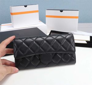 Fashion Selling Classic mini size womens chain wallets Top Quality Sheepskin Luxurys Designer bag Gold and Silver Buckle Coin Purse Card Holder With box,003 35