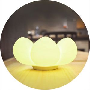 Lampada da comodino a LED, lampada multimediale creativa per riporre fiori, mini USB in silicone, ricarica colorata luce notturna atmosferica