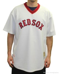 Personalizzato a buon mercato Jim Rice Boston 1975 Jersey Stitch personalizza qualsiasi numero nome maglia da baseball UOMINI DONNE GIOVANI XS-5XL