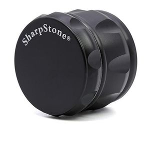 Other Smoking Accessories Black herb Grinders 63MM 4 LAYERS New Style Concave Grinder Diameter Zinc Alloy Diamond Shape Chamfer Side