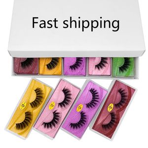 3D Mink Eyelashes Wholesale 10 styles 3d Mink Lashes Natural Thick Fake Eyelashes Makeup False Lashes Extension In Bulk Free DHL