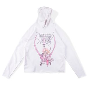 White Hoodie Men Women Cartoon Printed Hoodies Sweatshirts 11 High Quality Novelty Fleece Sweatshirt Men's Tops