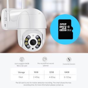 FreeShipping 3MP PTZ WiFi Kamera Hareket İki Sesli Uyarı İnsan Algılama Açık IP Kamera Ses IR Gece Görüş video CCTV Surveillan