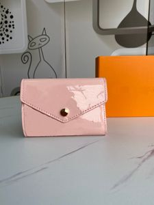 Original 2021 new style female designer ladies coin purse ladies Empreinte patent leather short wallet wallet credit card holder b246G
