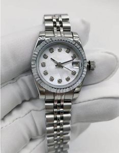 17 Stile Damenuhren 26 mm, voll Edelstahl, automatische mechanische Uhr mit 2813-Uhrwerk, Diamant-Armbanduhr für Damen, Damen-Armbanduhr