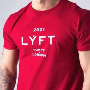 2021 LIMITED TOKYO LONDYN Koszulka Mężczyźni Casual Loose Siłownia Działa T Shirt Bawełniane Kulturystyka Fitness Tee Topy G1222