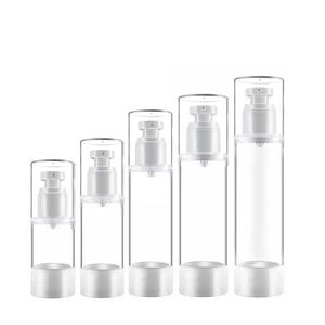 15 30 50 80 100 ml Clear Airless Cosmetic Cream Pump Bottle Travel Size Dispenser Refillerbara containrar/Foundation Travel Pump Bottle