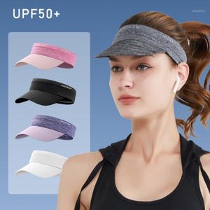 Ciclagem Caps Máscaras Anti-UV Summer Summer Cap Ao Ar Livre Sun Air Top Bonés Golfe Headband Running Beisebol Visor Chapéu Bike Headwear