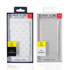 Confezione di imballaggio al dettaglio trasparente in plastica PVC blister per iPhone X XR 6 6s 7 8 Plus Custodia trasparente per cellulare