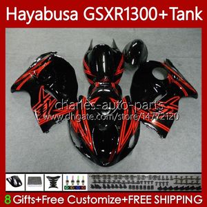 OEM Czerwony Czarny BLK Body + Zbiornik do Suzuki Hayabusa GSXR 1300CC GSXR-1300 1300 CC 1996 2007 74NO.87 GSX-R1300 GSXR1300 96 97 98 99 00 01 GSX R1300 02 03 04 05 06 07 Zestaw do błonnika