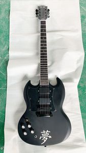 Left Handed Custom Shop Black Electric Guitar SG Guitar Black Hardware China Guitars