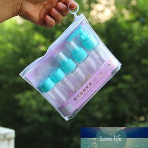 7pcs set Portable Flight Travel Size Bottle Pack Liquid Containers Shampoo Cream Cosmetics Refilable Bottles
