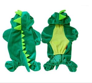 Wholesale- Dog Pet Halloween Costume XS S M L XL Dogs Green Coat Outfits Free Drop1 Apparel