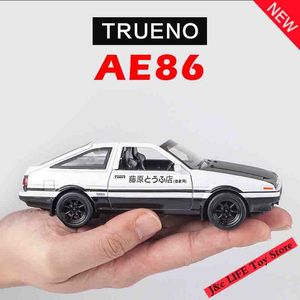 1:28 INITIAL D AE86 Metal Alloy Diecasts & Toy Vehicles Miniature Scale Model Car Toys For Children LJ200930