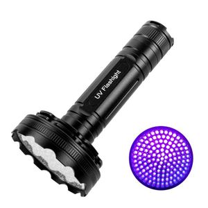 128 LED UV-ficklampa 128led Ultraviolett 395nm Torches Wavelength Blacklight Detector Torch för torra husdjur urinfläckar