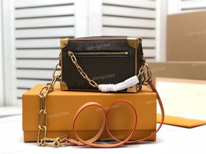 Klasyczny Mini Soft Leather Case Damska Walizka Chain Torebka Torebka Wieczorowa Torba Skórka Torebka Moda Pudełko Cegła Messenger Torba na ramię