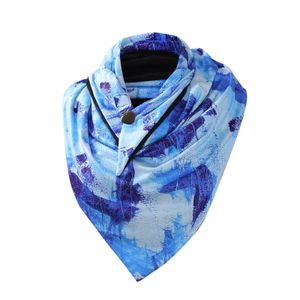 Tie-Dye Plaid Stampa Sciarpa Bottone Malesia Sciarpe Soft Wrap Muffer Donna Casual Inverno Caldo Scialle Sciarpa echarpe hiver femme