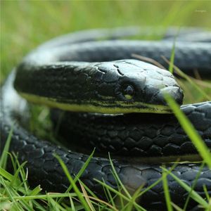 Wholesale-Halloween Realistic Soft Rubber Toy Snake Safari Garden Props Joke Prank Gift About 130cm Novelty And Gag Playing Jokes Toys